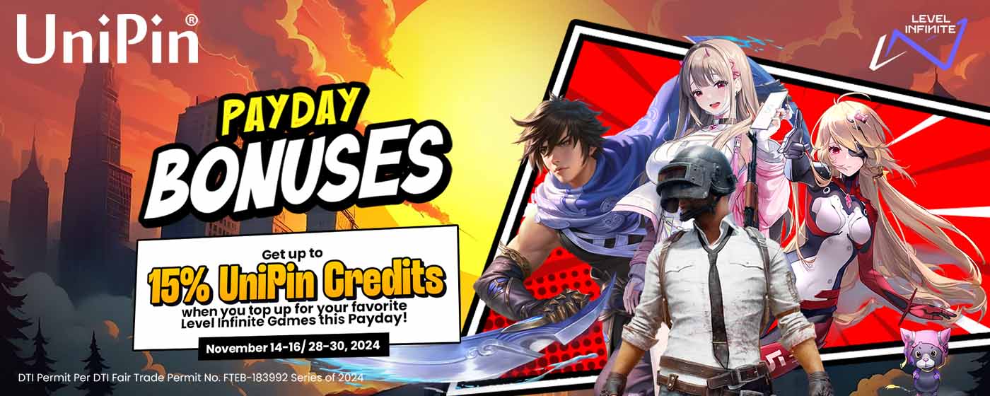 Level Infinite November Payday Bonus (PH)